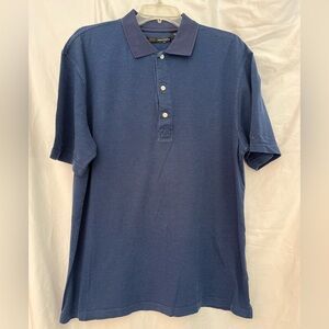 Greg Norman Collection Pinpoint Blue Polo Shirt